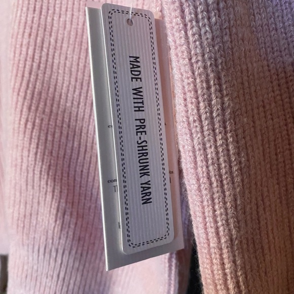 Nanette Lepore Powder Pink Floral Knit Sweater - Picture 6 of 7